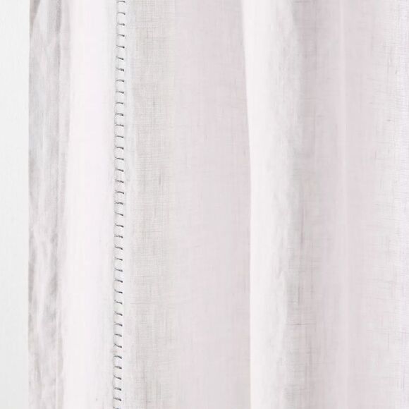 Anthropologie Curt Jazzy Linen Curtain 50” x 108” 1 panel - Picture 2 of 4